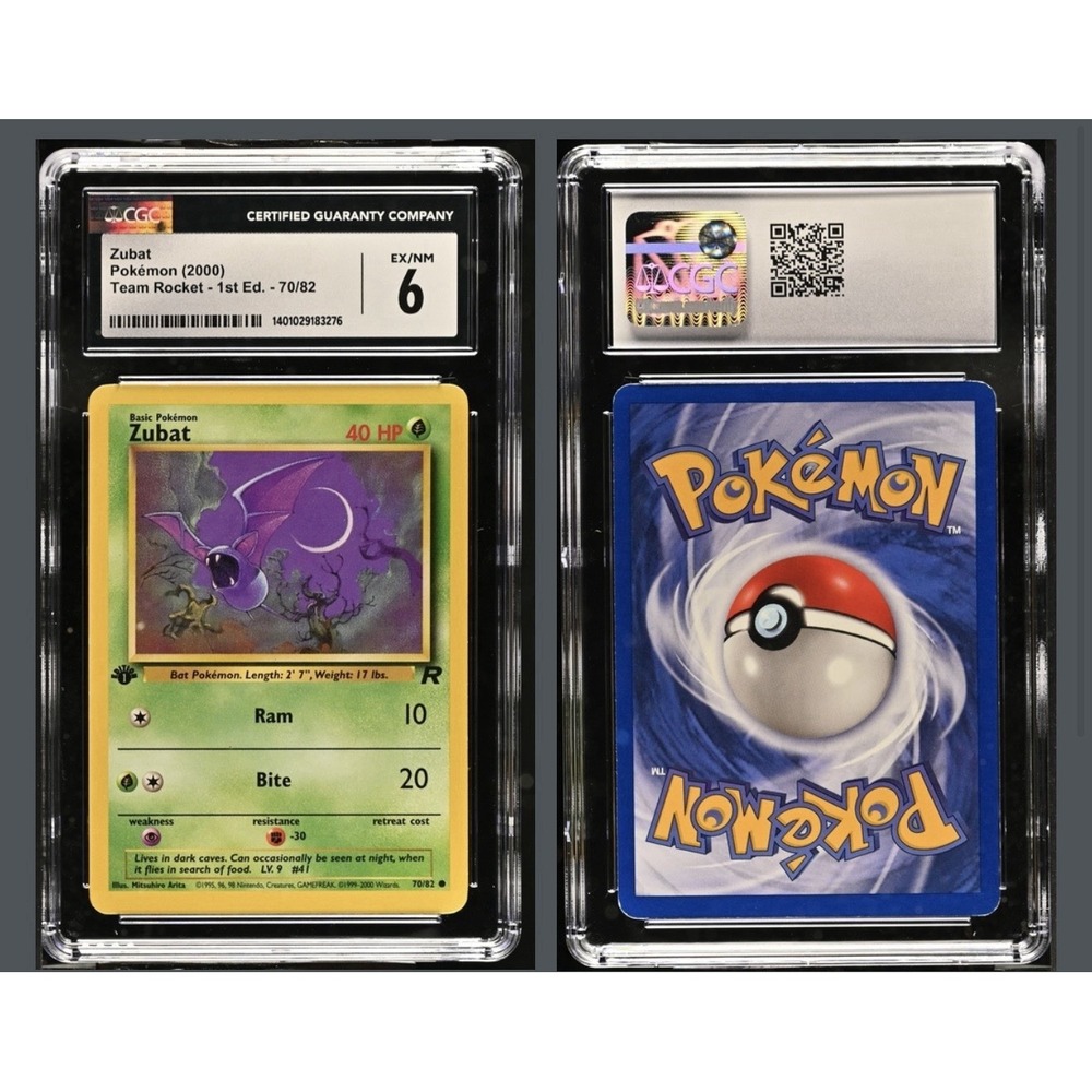 Zubat Pokemon (2000) Team Rocket - 1st Ed. - 70/82